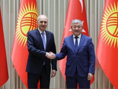 TBMM Başkanı Kurtulmuş, Kırgızistan Başbakanı ile Görüştü