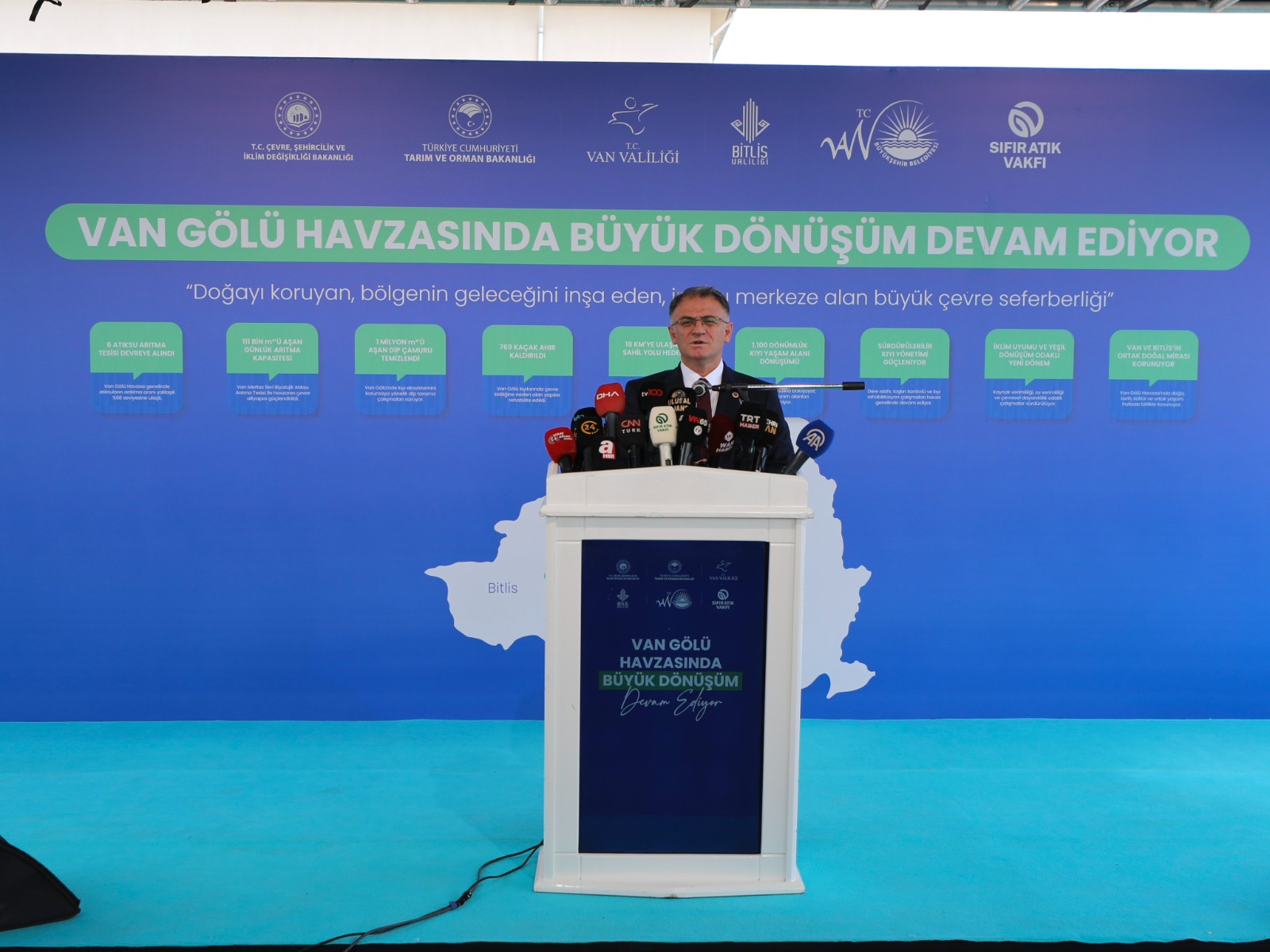 Van Gölü Havzası Koruma Eylem Planı Kapsamında Yapılan Yatırımlar Değerlendirildi