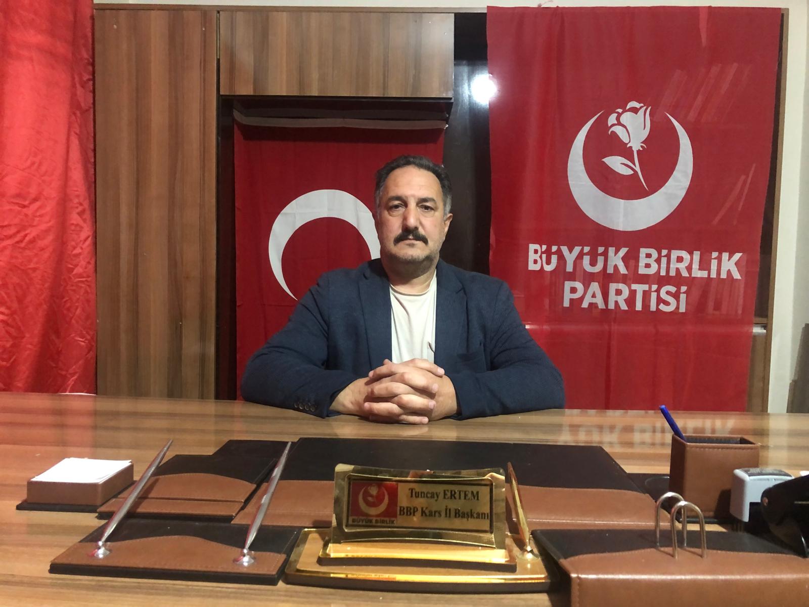 BBP Kars İl Başkanı Tuncay Ertem’den Rahmi Koç’a Sert Tepki: “Haddini Bilmeyenlere Geçit Yok!”