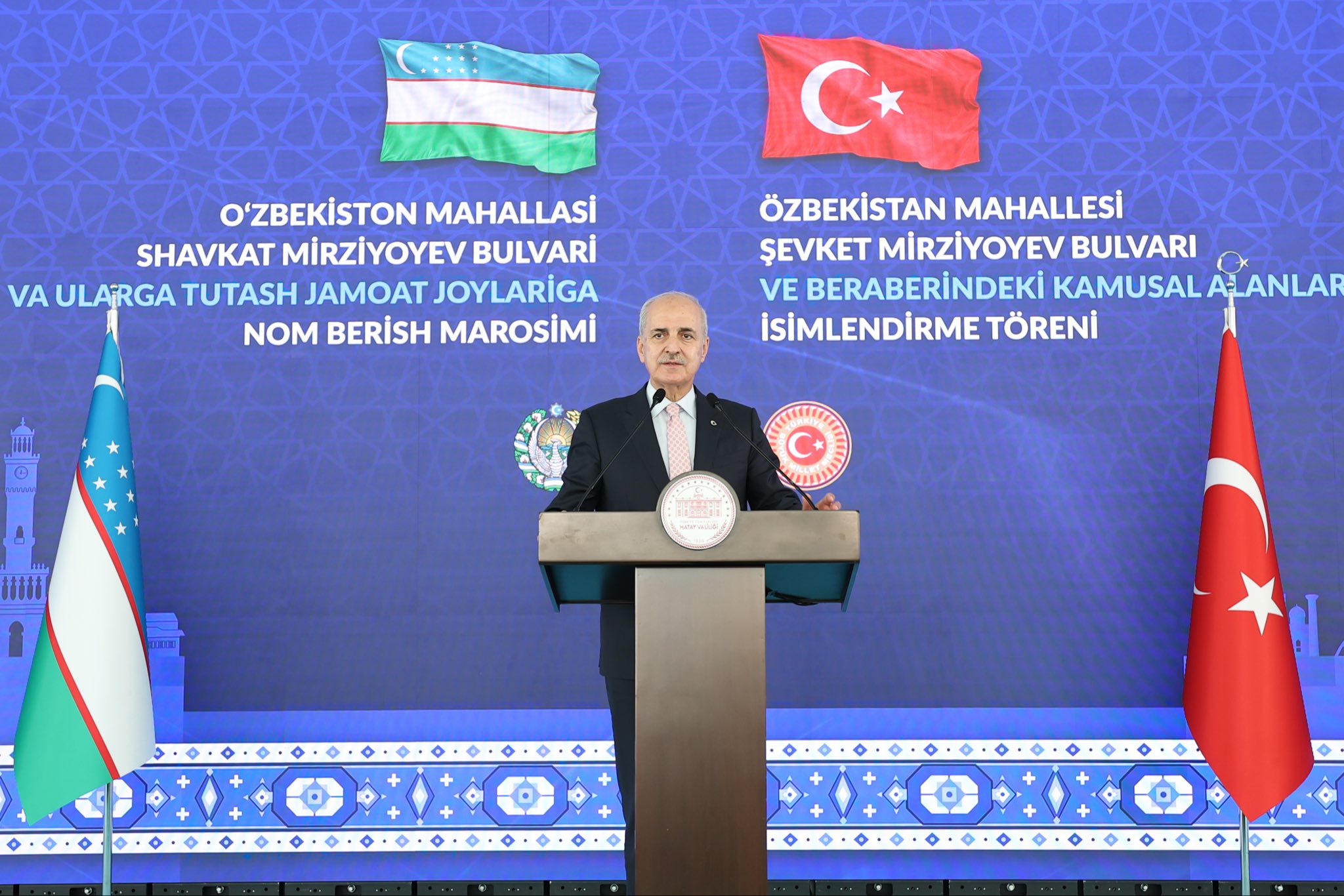 Hatay’da Özbekistan Mahallesi İsim Verme Töreni Gerçekleştirildi